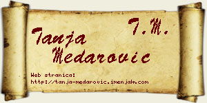 Tanja Medarović vizit kartica